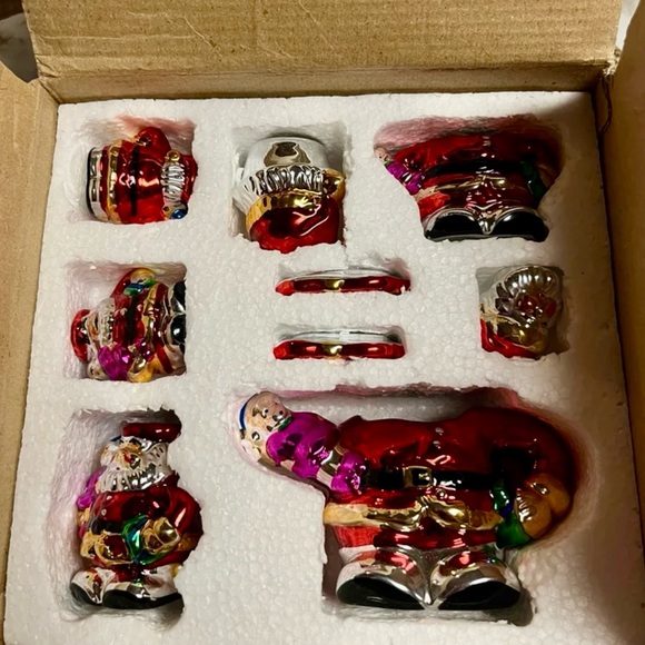 Style-Eyes by Baum Bros. Mini- 10 Piece Tea Set Metallic Santa Claus (New) - Picture 11 of 12